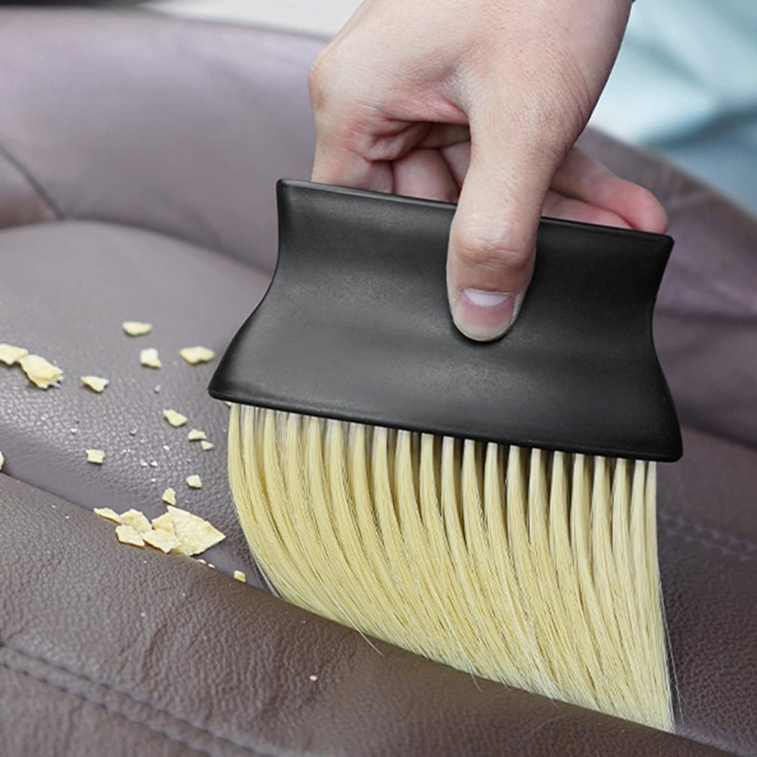 Soft Bristle Car Interior Cleaning Brush – Dashboard, AC Vent & Detailing Dust Remover Tool