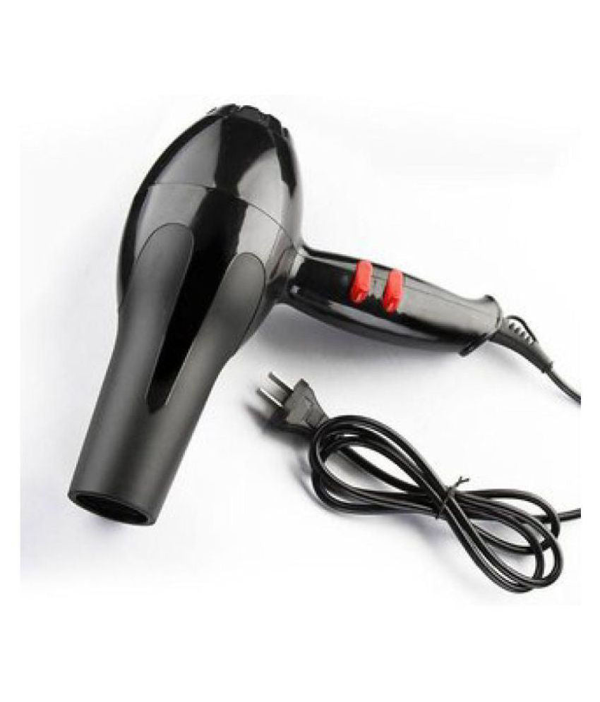 Professional High Power Hair Dryer with Concentrator Nozzle | 2 Speed & Heat Settings | Lightweight Salon Styling Blow Dryer (Black)